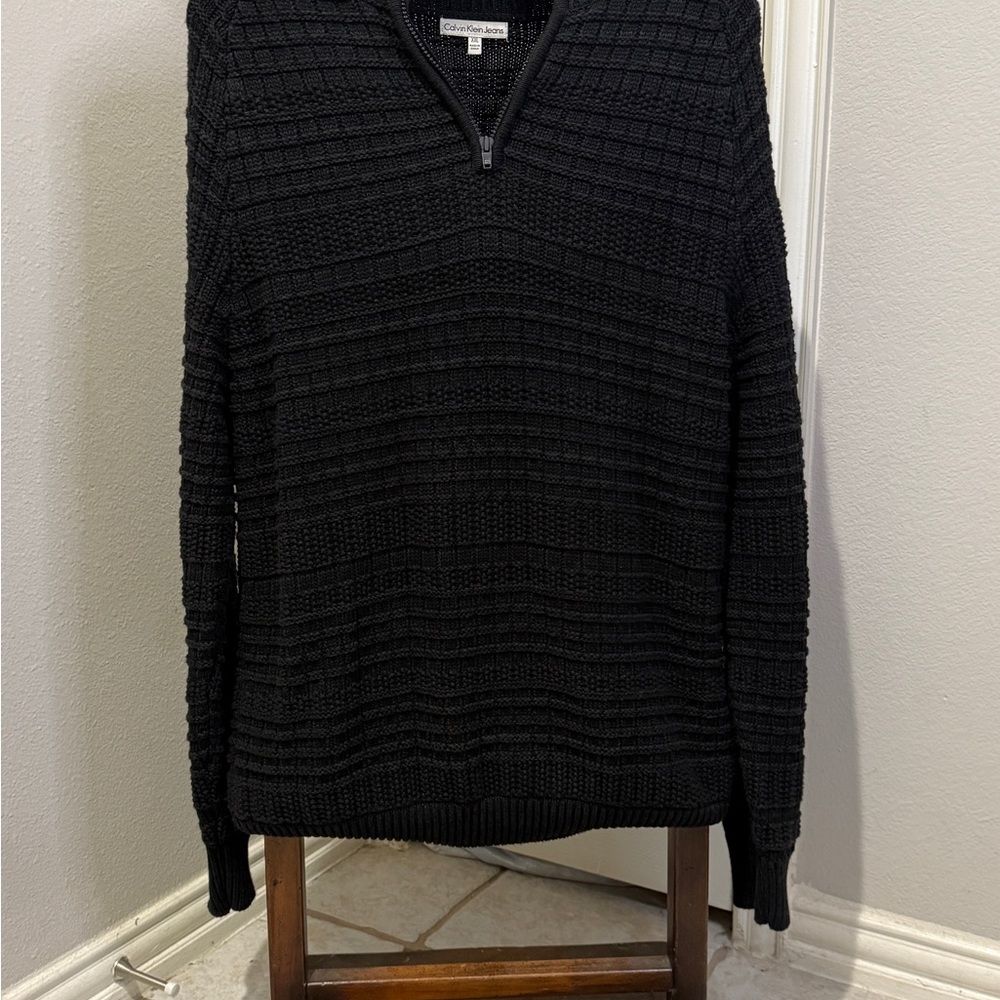 Calvin Klein quarter zip up pull over sweater